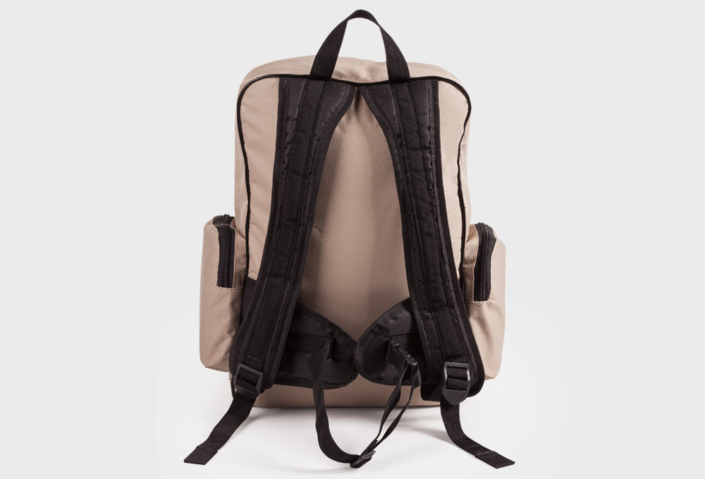 Mochila de algodão para notebook com bolsos frontais - Imagem 3