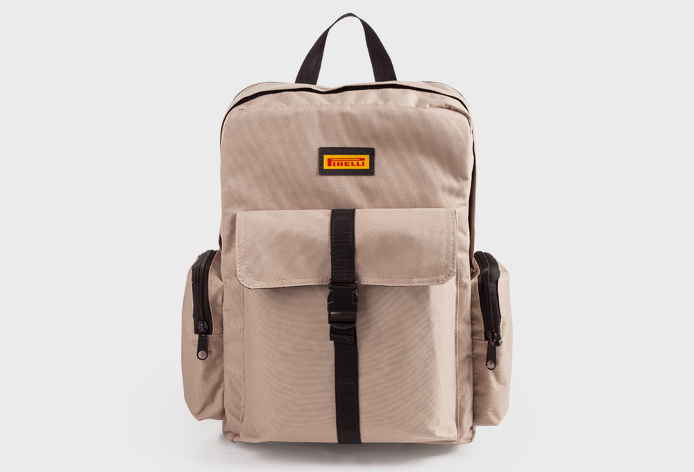 Mochila de algodão para notebook com bolsos frontais - Imagem 2